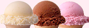 10種のアイスクリーム